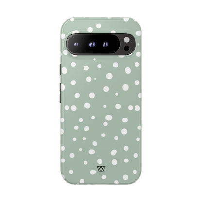 PASTEL GREEN DOTS | Tough Phone Case