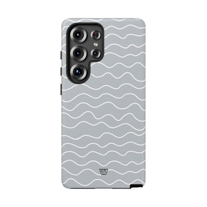 GRAY WAVES | Tough Phone Case