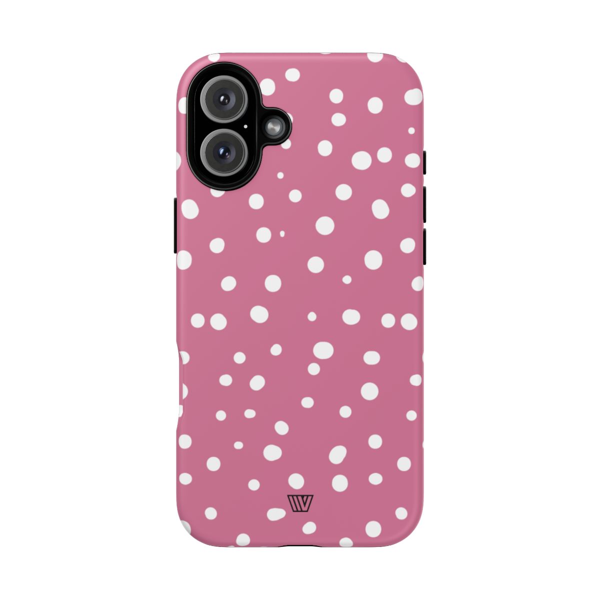 Blush Red Dots Tough Phone Case – iPhone 16 Plus, Matte
