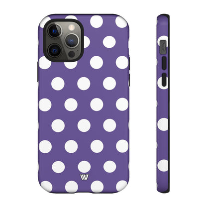 PURPLE POLKA DOTS | Tough Phone Case