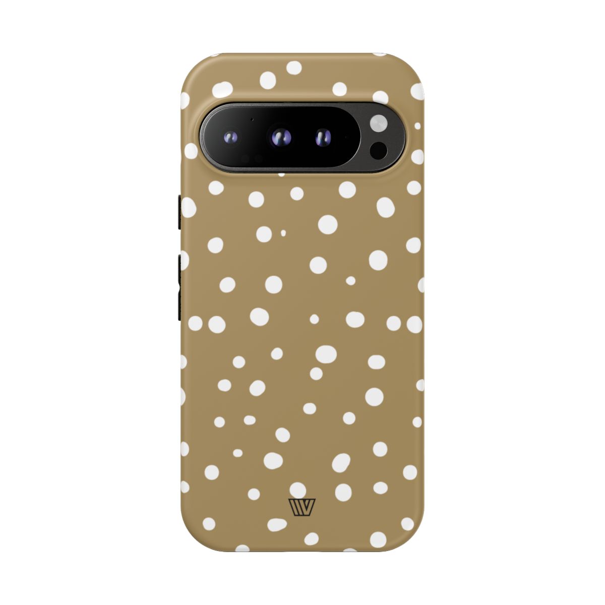 Dark Beige Dots Tough Phone Case – Google Pixel 9 Pro, Matte