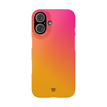 HOT PINK ORANGE | Slim iPhone Case