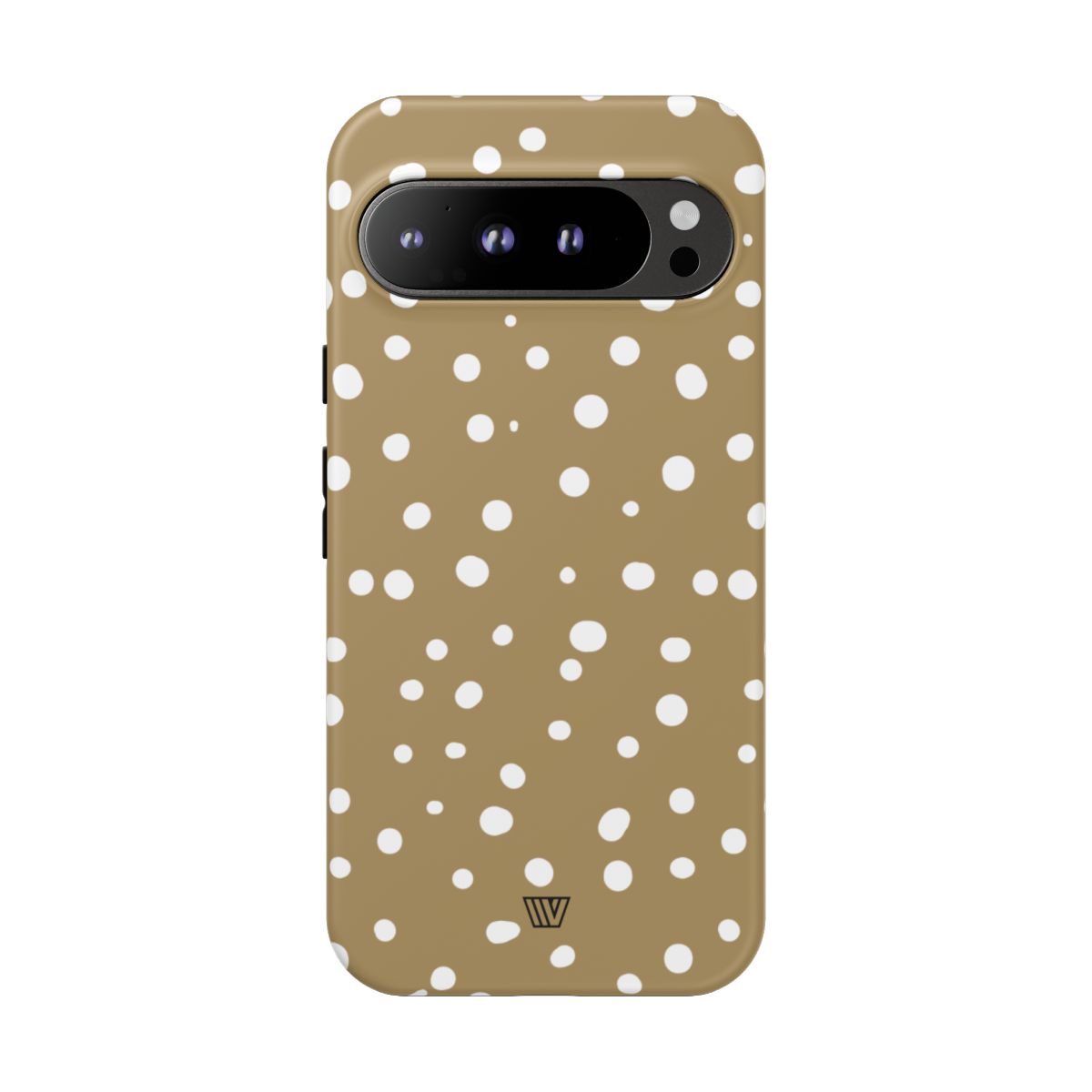 Dark Beige Dots Tough Phone Case – Google Pixel 9 Pro XL, Matte