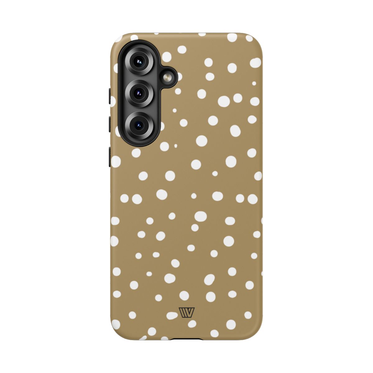 Dark Beige Dots Tough Phone Case – Samsung Galaxy S25 Plus, Matte