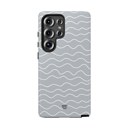GRAY WAVES | Tough Phone Case