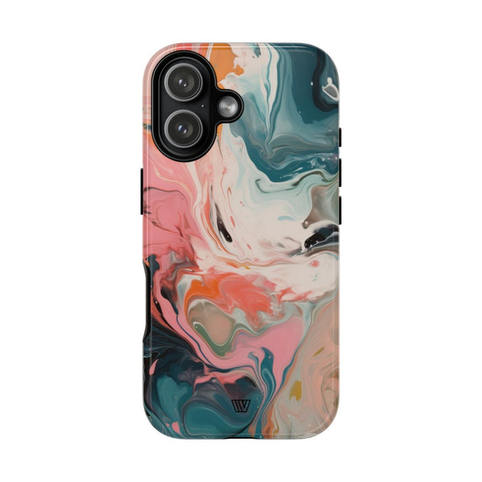 Pastel Paint Swirl Tough Phone Case – iPhone 17, Glossy