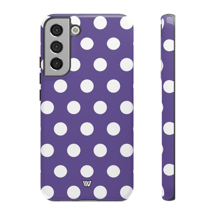 PURPLE POLKA DOTS | Tough Phone Case