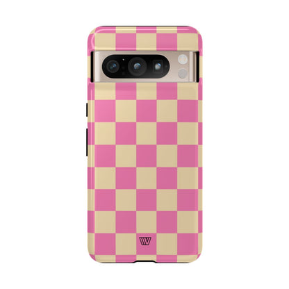 PINK TAN CHECKERBOARD | Tough Phone Case