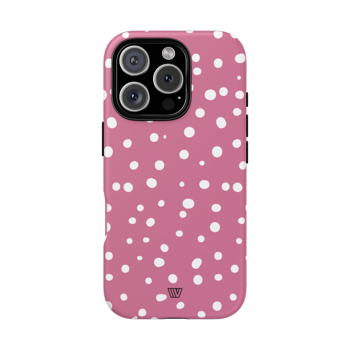 Blush Red Dots Tough Phone Case – iPhone 16 Pro, Matte