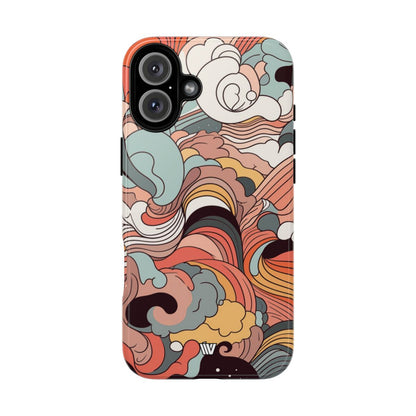 ABSTRACT DOODLE CLOUDS | Tough Phone Case