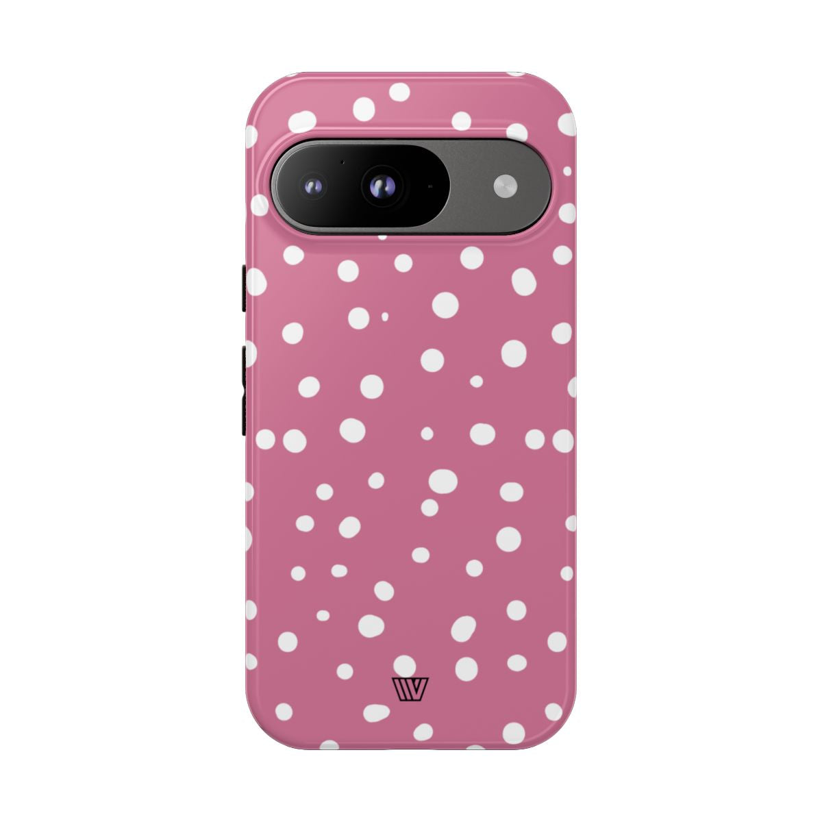 Blush Red Dots Tough Phone Case – Google Pixel 9, Glossy