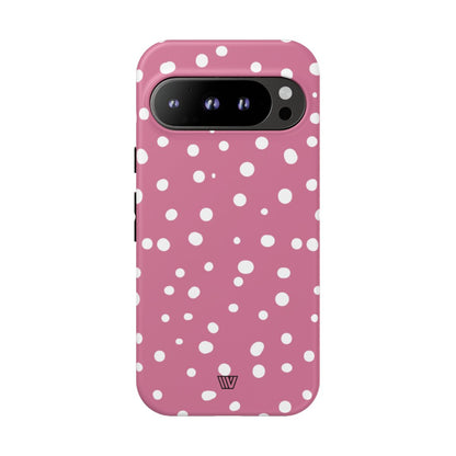 Blush Red Dots Tough Phone Case – Google Pixel 9 Pro, Matte