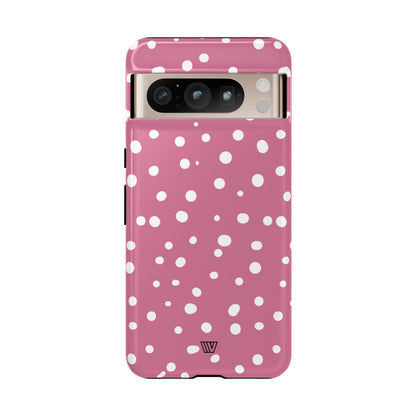 Blush Red Dots Tough Phone Case – Google Pixel 8 Pro, Glossy