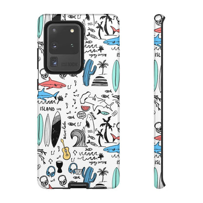 DOODLE BEACH PARTY | Tough Phone Case