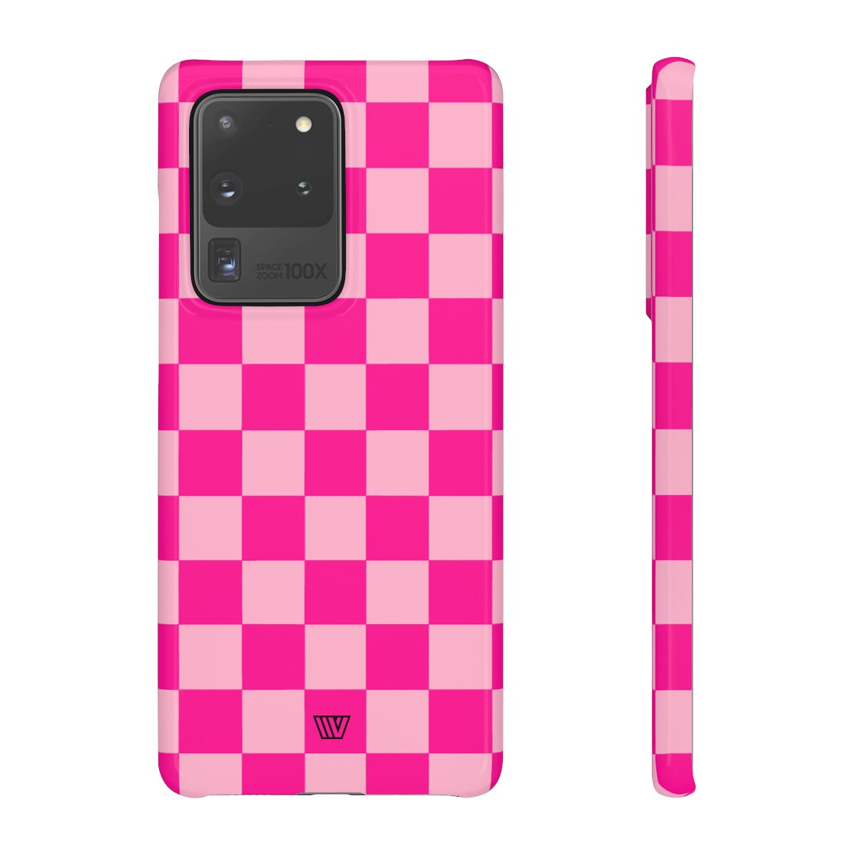 HOT PINK CHECKERBOARD | Slim Phone Case