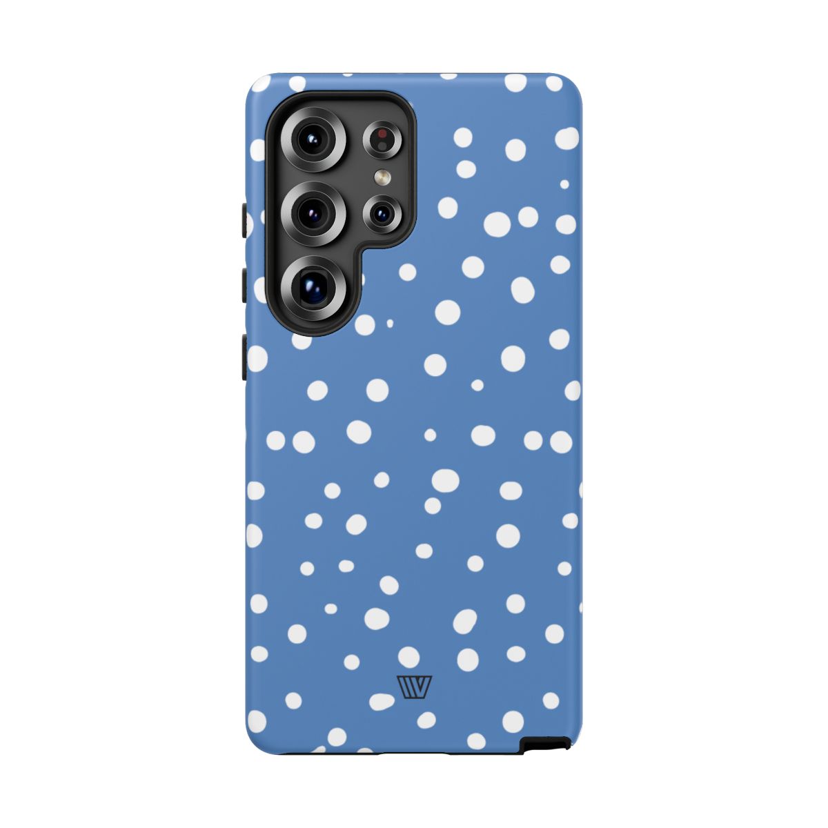 Dusty Blue Dots Tough Phone Case – Samsung Galaxy S25 Ultra, Matte