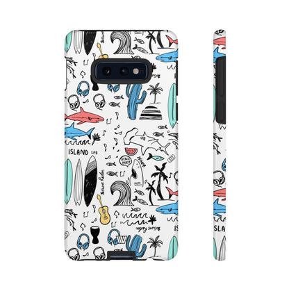 DOODLE BEACH PARTY | Tough Phone Case