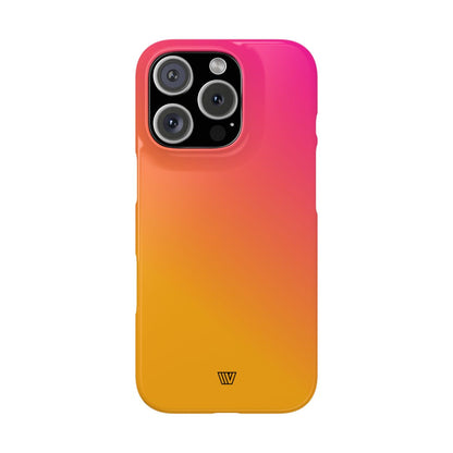 HOT PINK ORANGE | Slim iPhone Case