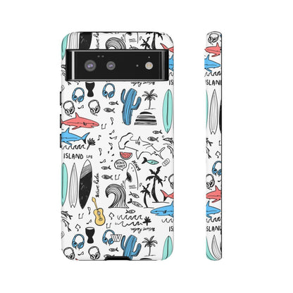 DOODLE BEACH PARTY | Tough Phone Case