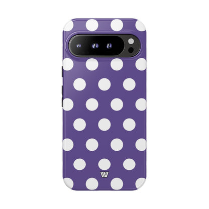 PURPLE POLKA DOTS | Tough Phone Case