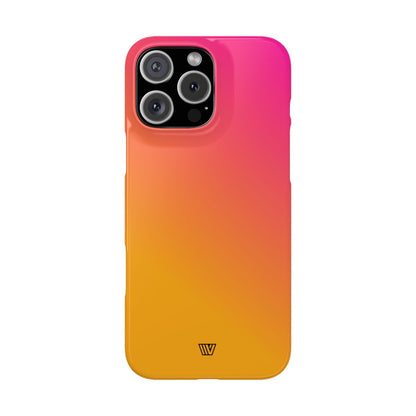 HOT PINK ORANGE | Slim iPhone Case