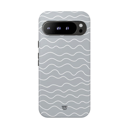 GRAY WAVES | Tough Phone Case