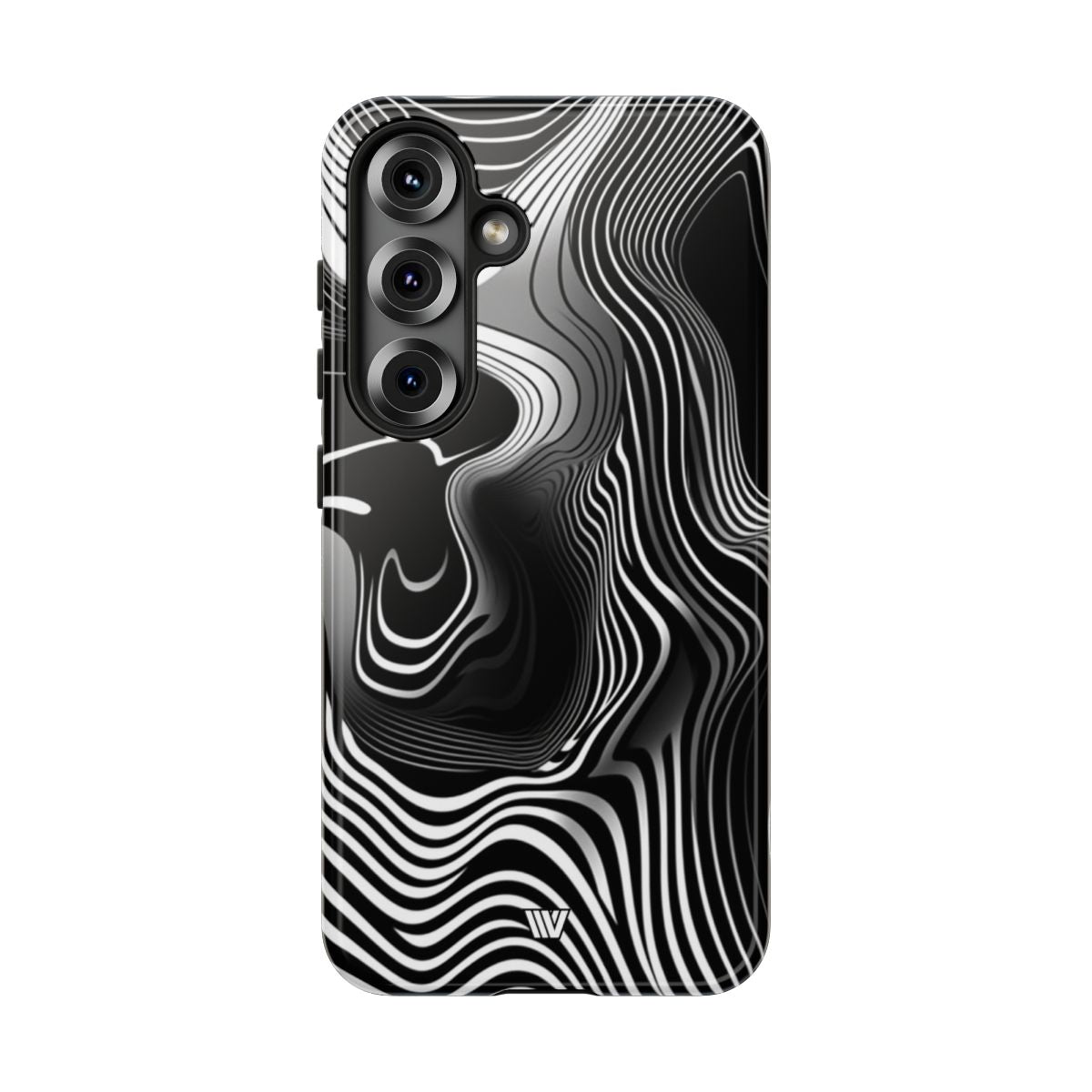 Abstract Zebra Stripes Tough Phone Case – Samsung Galaxy S25, Glossy