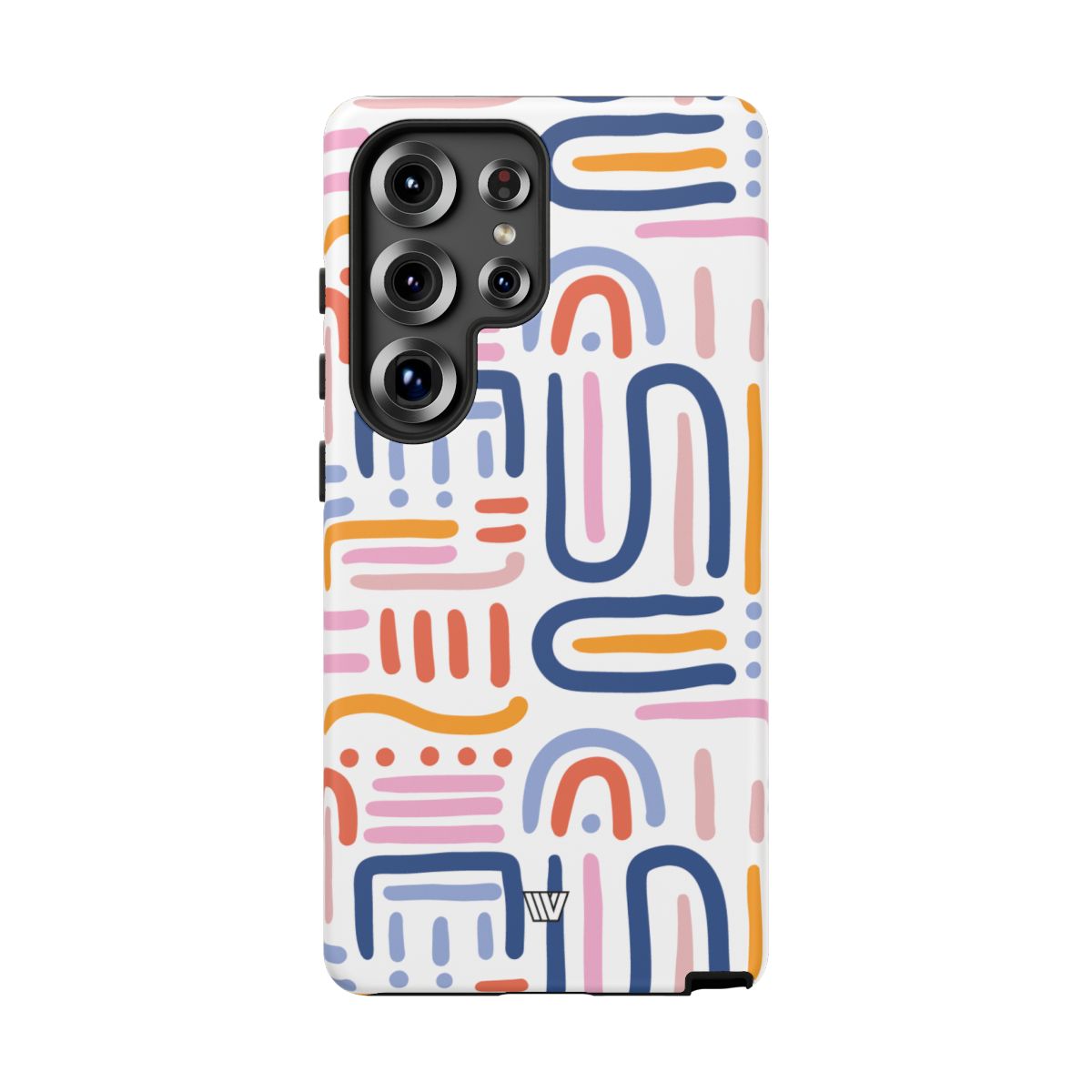 Memphis Bold Lines Tough Phone Case – Samsung Galaxy S25 Ultra, Matte