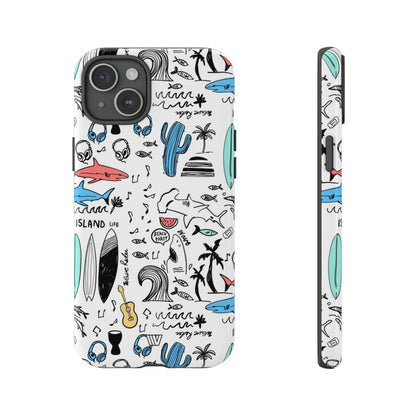 DOODLE BEACH PARTY | Tough Phone Case