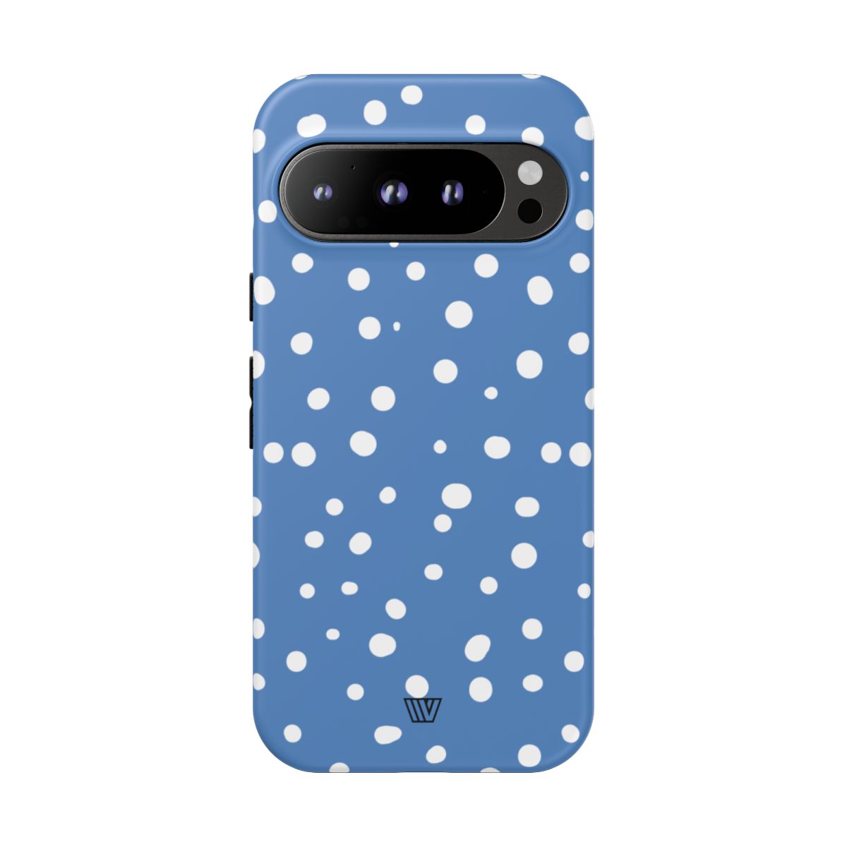 Dusty Blue Dots Tough Phone Case – Google Pixel 9 Pro, Matte