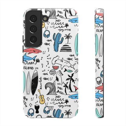 DOODLE BEACH PARTY | Tough Phone Case