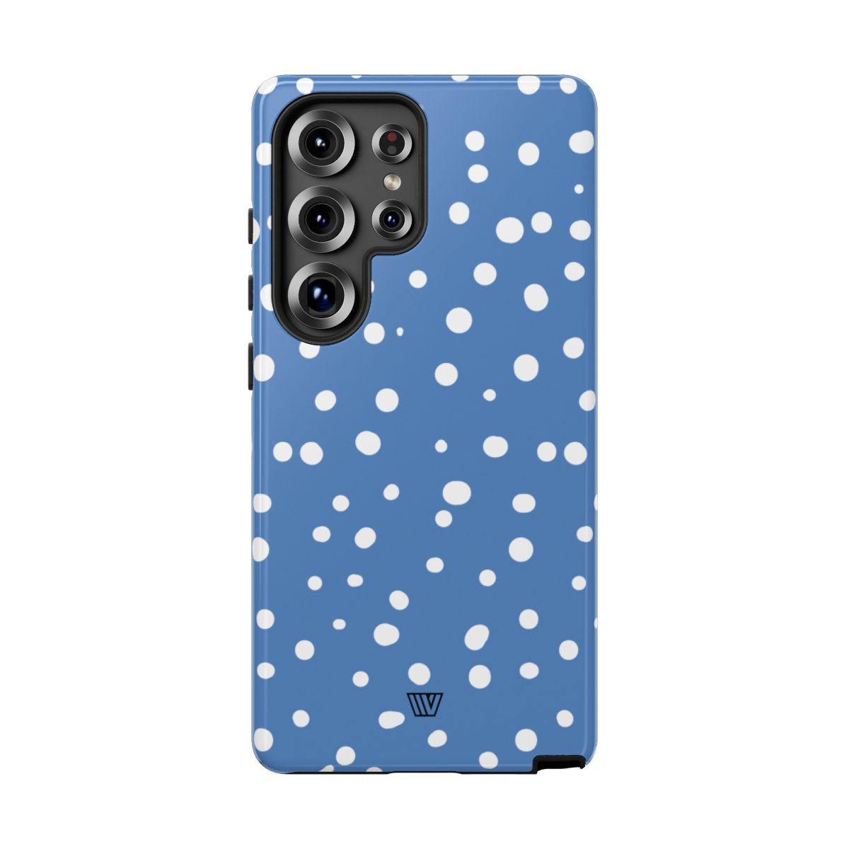 Dusty Blue Dots Tough Phone Case – Samsung Galaxy S25 Ultra, Glossy