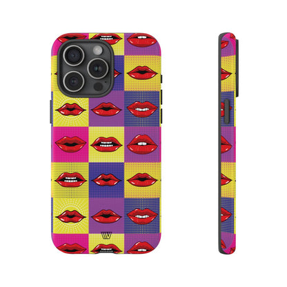 Pop Art Lips Tough Phone Case – iPhone 15 Pro Max, Glossy