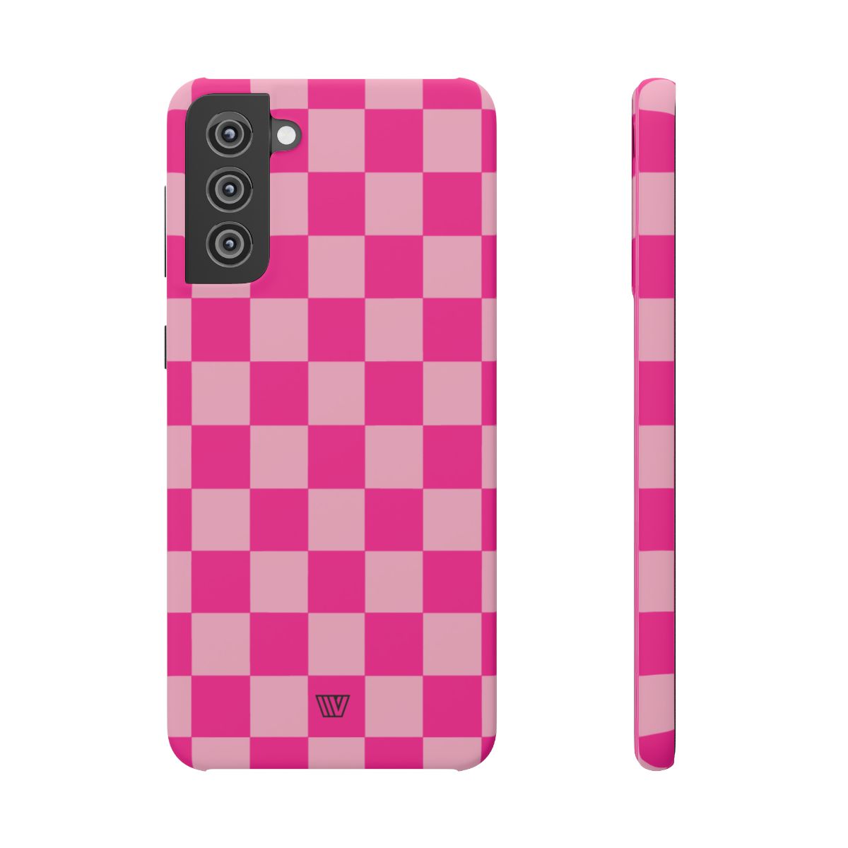 HOT PINK CHECKERBOARD | Slim Phone Case