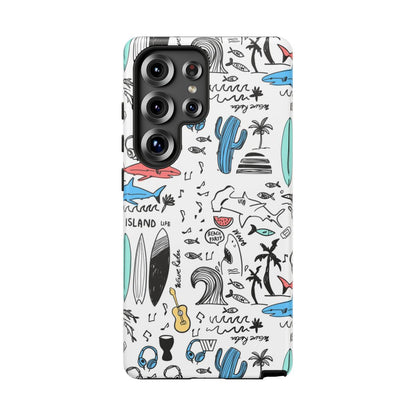 DOODLE BEACH PARTY | Tough Phone Case