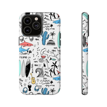 DOODLE BEACH PARTY | Tough Phone Case