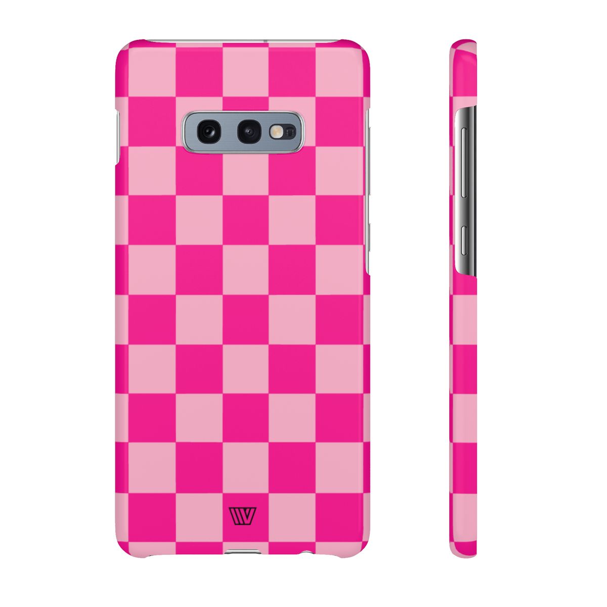 HOT PINK CHECKERBOARD | Slim Phone Case