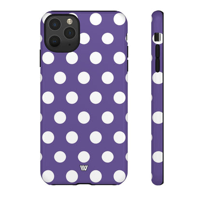 PURPLE POLKA DOTS | Tough Phone Case