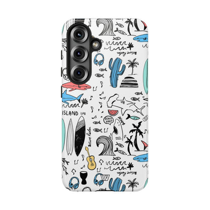 DOODLE BEACH PARTY | Tough Phone Case