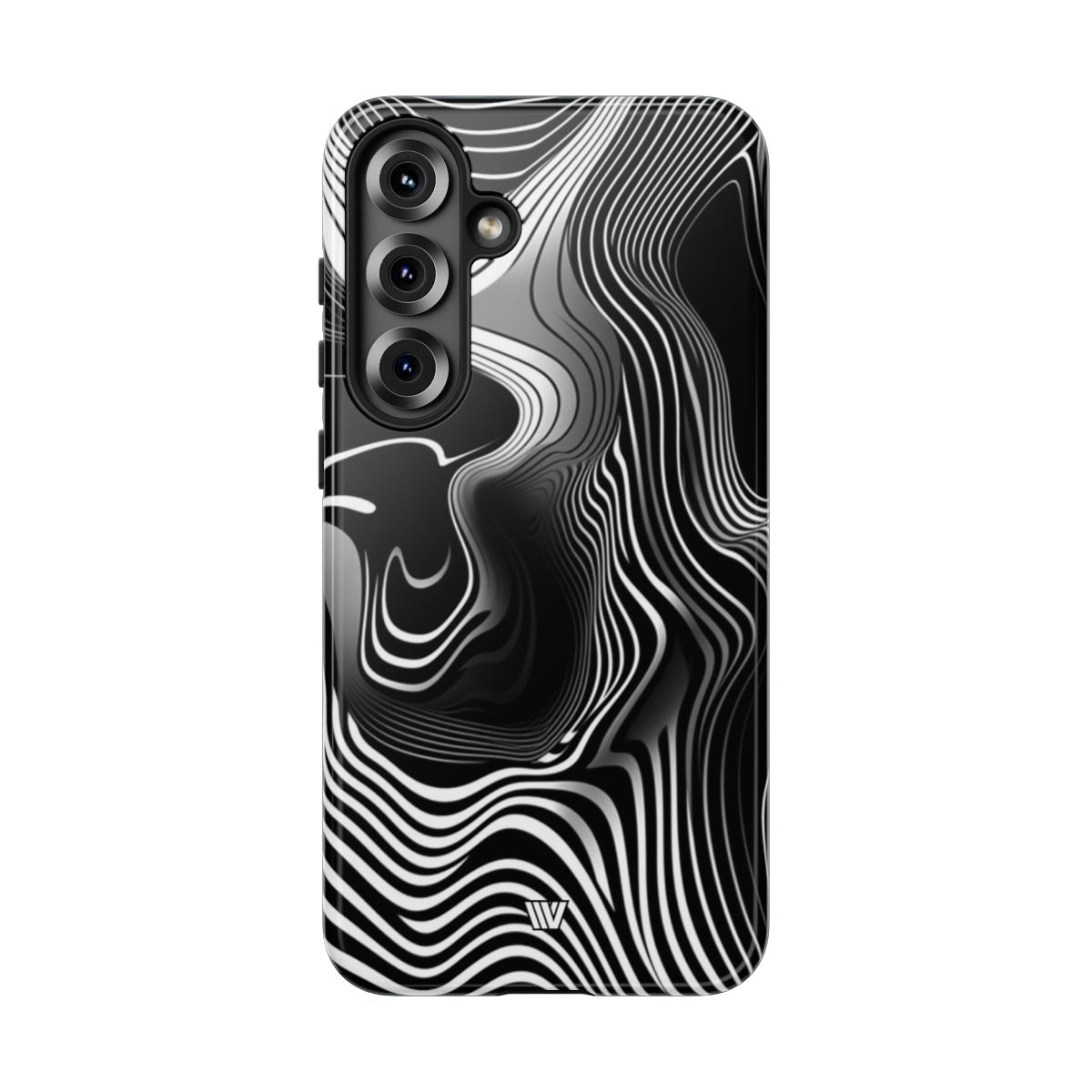 Abstract Zebra Stripes Tough Phone Case – Samsung Galaxy S25 Plus, Glossy