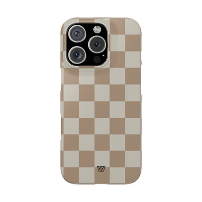 NEUTRAL CHECKERBOARD | Slim iPhone Case