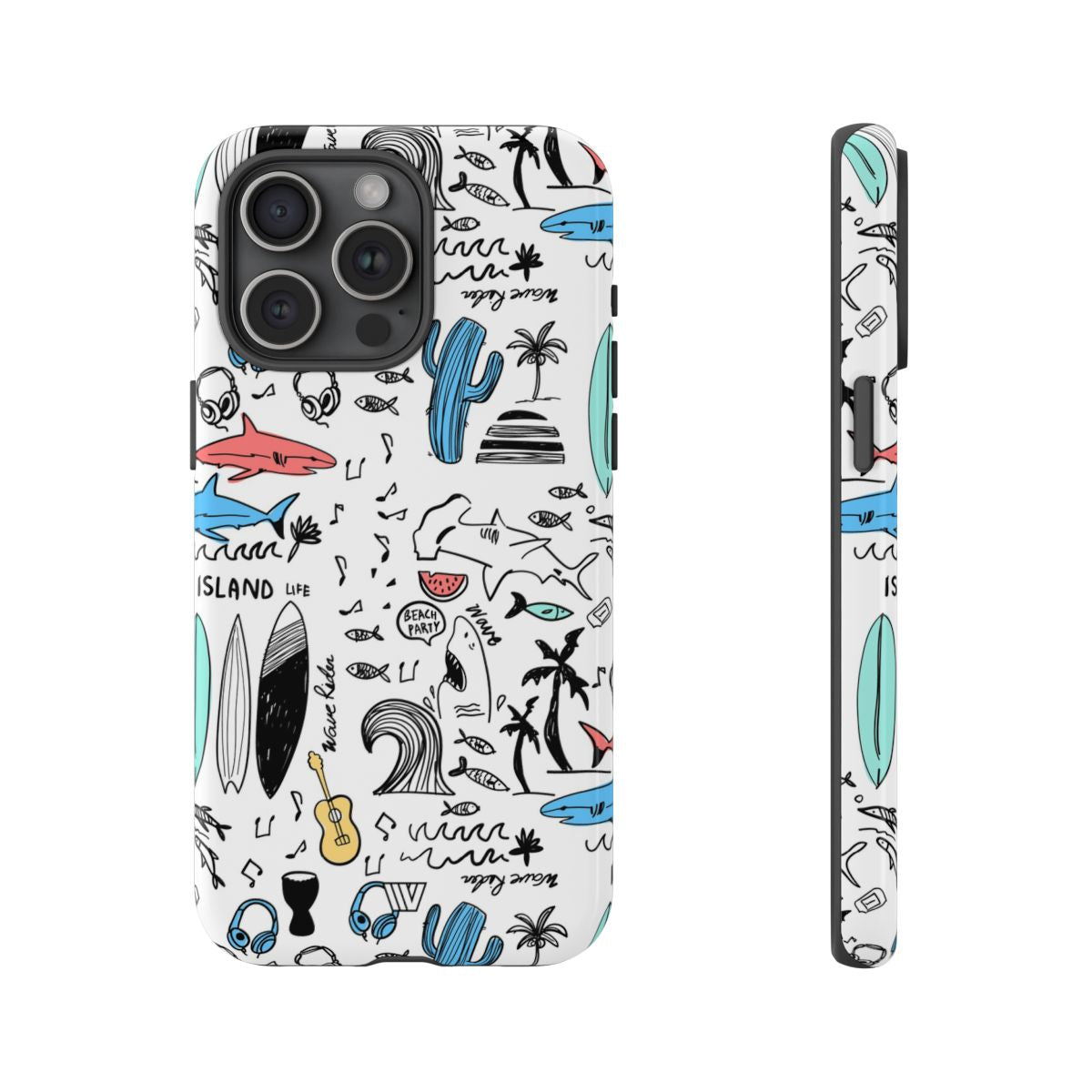 DOODLE BEACH PARTY | Tough Phone Case