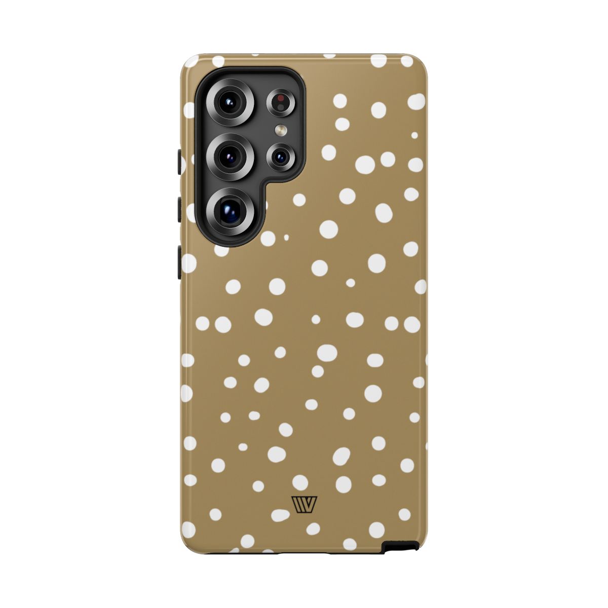 Dark Beige Dots Tough Phone Case – Samsung Galaxy S25 Ultra, Glossy