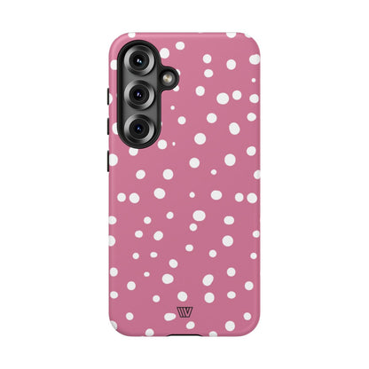 Blush Red Dots Tough Phone Case – Samsung Galaxy S25, Matte