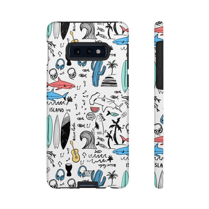 DOODLE BEACH PARTY | Tough Phone Case