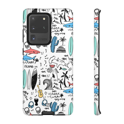 DOODLE BEACH PARTY | Tough Phone Case