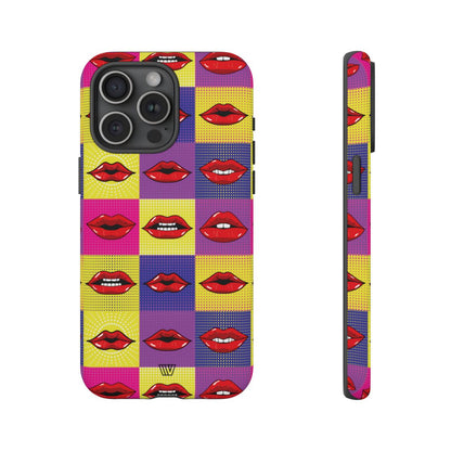 Pop Art Lips Tough Phone Case – iPhone 15 Pro Max, Matte