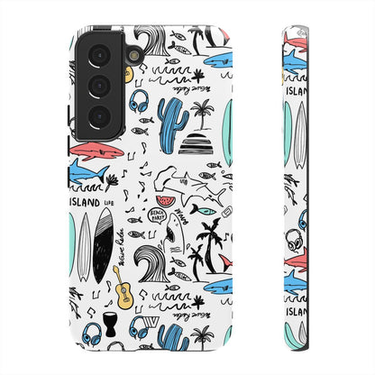 DOODLE BEACH PARTY | Tough Phone Case
