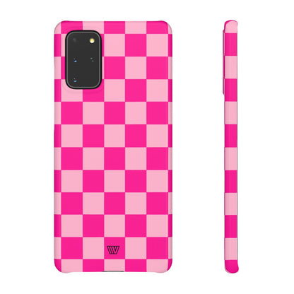 HOT PINK CHECKERBOARD | Slim Phone Case