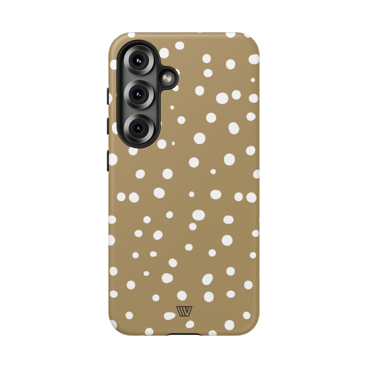Dark Beige Dots Tough Phone Case – Samsung Galaxy S25, Matte